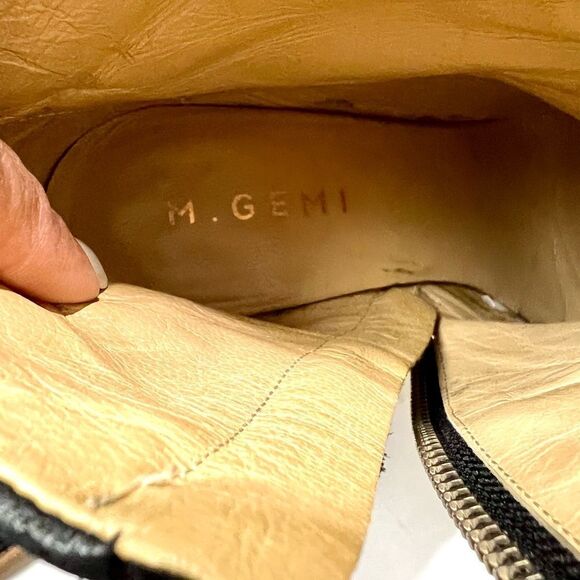 M. Gemi The Finezza Black Leather Ankle Boots - Picture 11 of 13